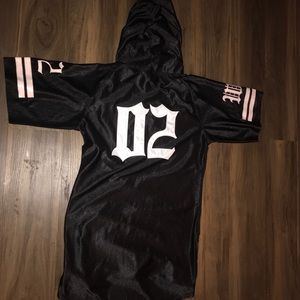 Jersey Dress With Hoodie